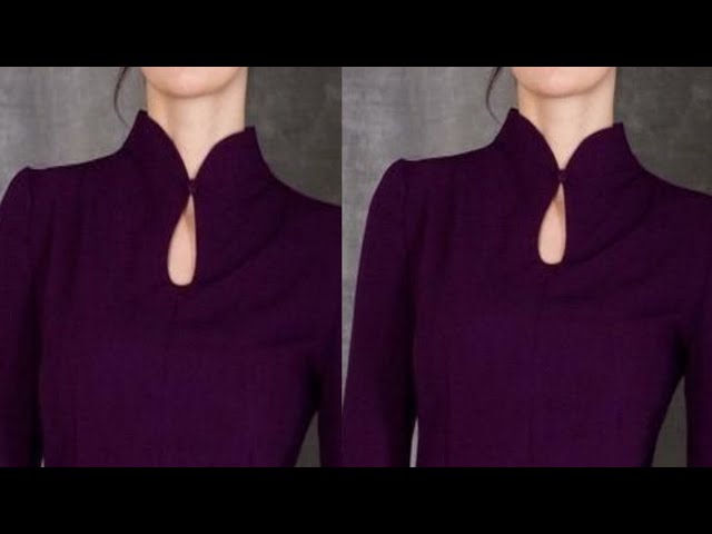 Elegant Collar Kurti Front Neck Design | High Neck Kurti Design | Full Neck  Designs | - YouTube